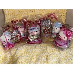 2011 Hello Kitty McDonalds Happy Meal Toy winter collection #1-2-3-5-7-8 vintage